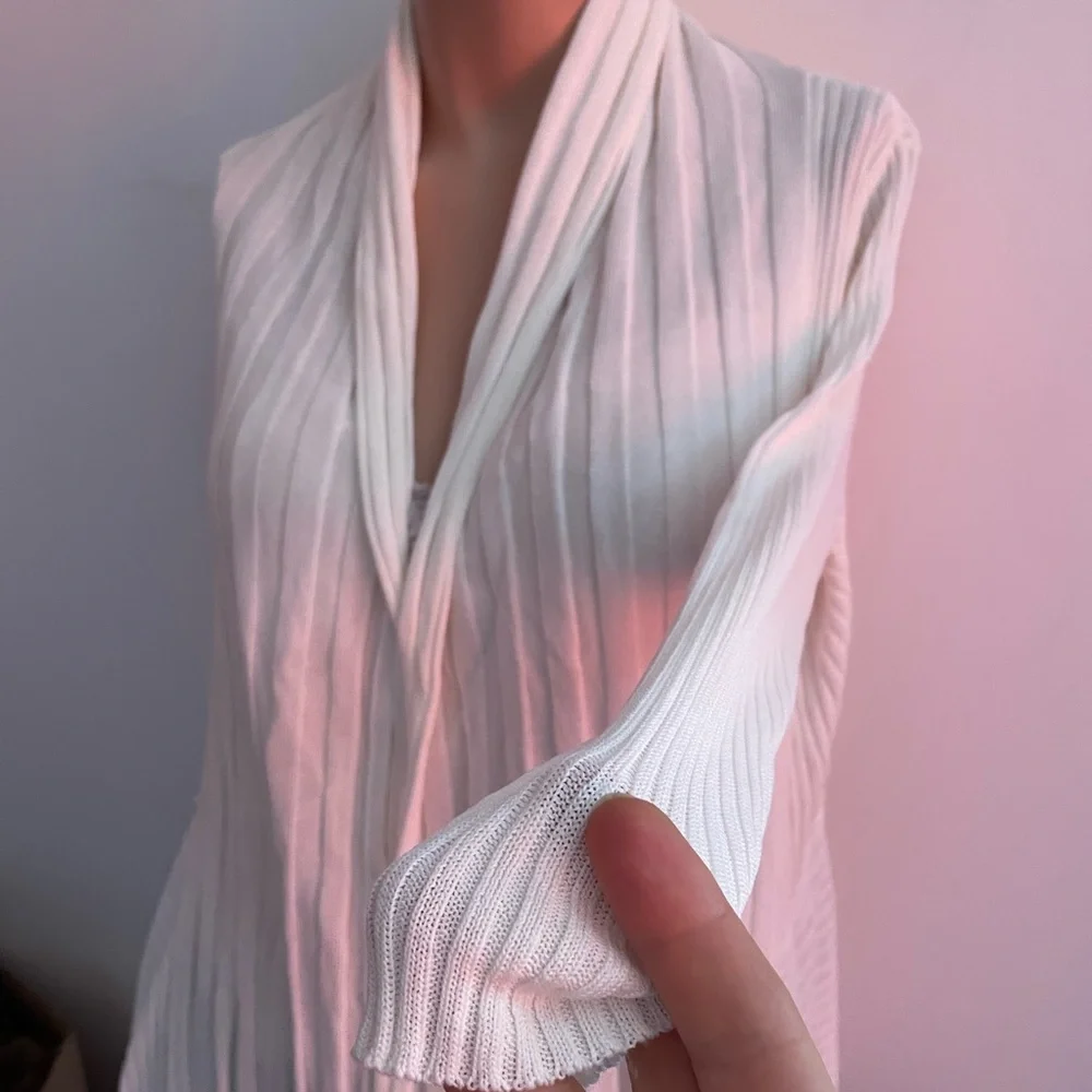 🌷 spring summer 🌺 White flowy summer cardi open cardigan dus… - Picture 9 of 11